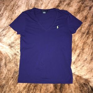 Purple Polo Ralph Lauren Women’s Tee Medium